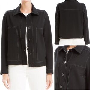 Max Studio London Contrast Stitch Utility Jacket